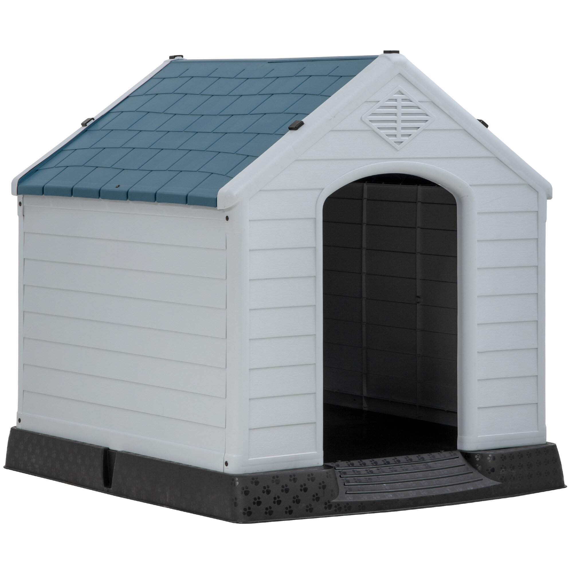 Archie & Oscar™ Lapp Blue Plastic Dog House & Reviews | Wayfair