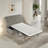 Convertible Ottoman With A Folding Sofa Bed, Frame, Memory Mattress And Tufted Design-1404835670