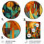 Couleurs et formes abstraites sur impression métallique-239648931