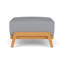 Alpine Rectangle Outdoor Teak Ottoman Patio Ottoman-350651365
