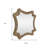 38" Brown Abstract Floating Rope Framed Accent Mirror