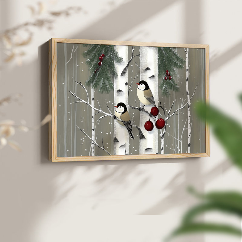 Chirstmas Art-LVI -Framed Print - Restickable, Naturel, H 22 po x l 28 po