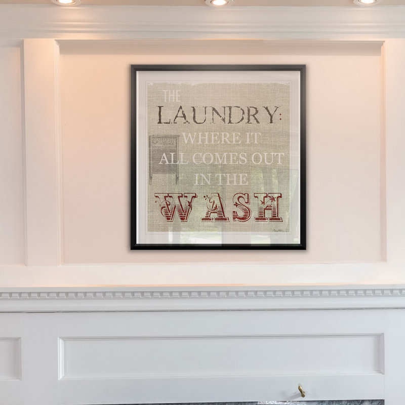 " The Laundry ", 22.5" H x 22.5" W x 1.5" D