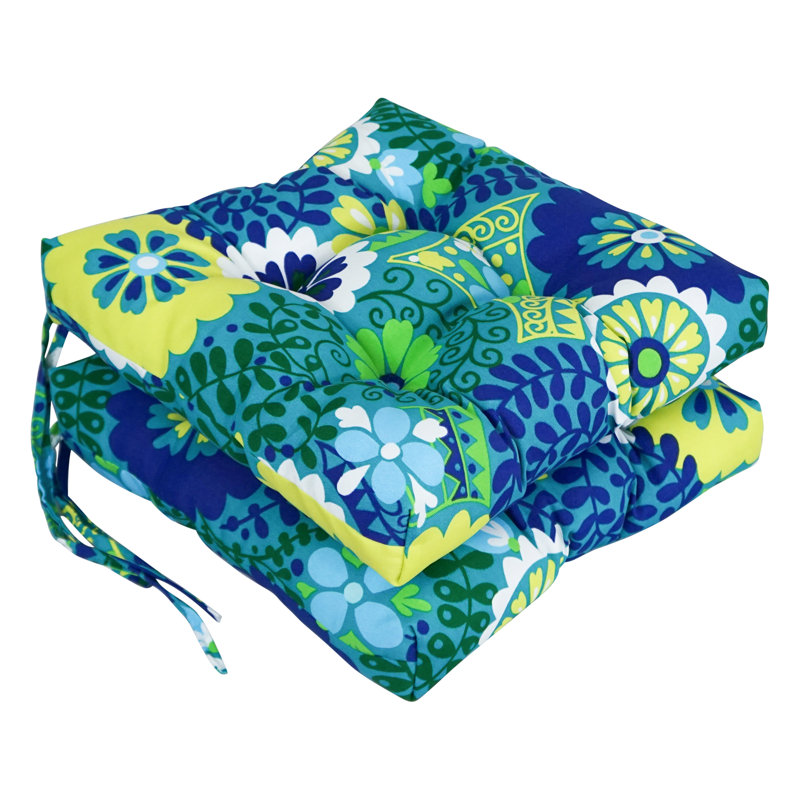 Outdoor 3.5'' Seat Cushion, Luxury Azure
