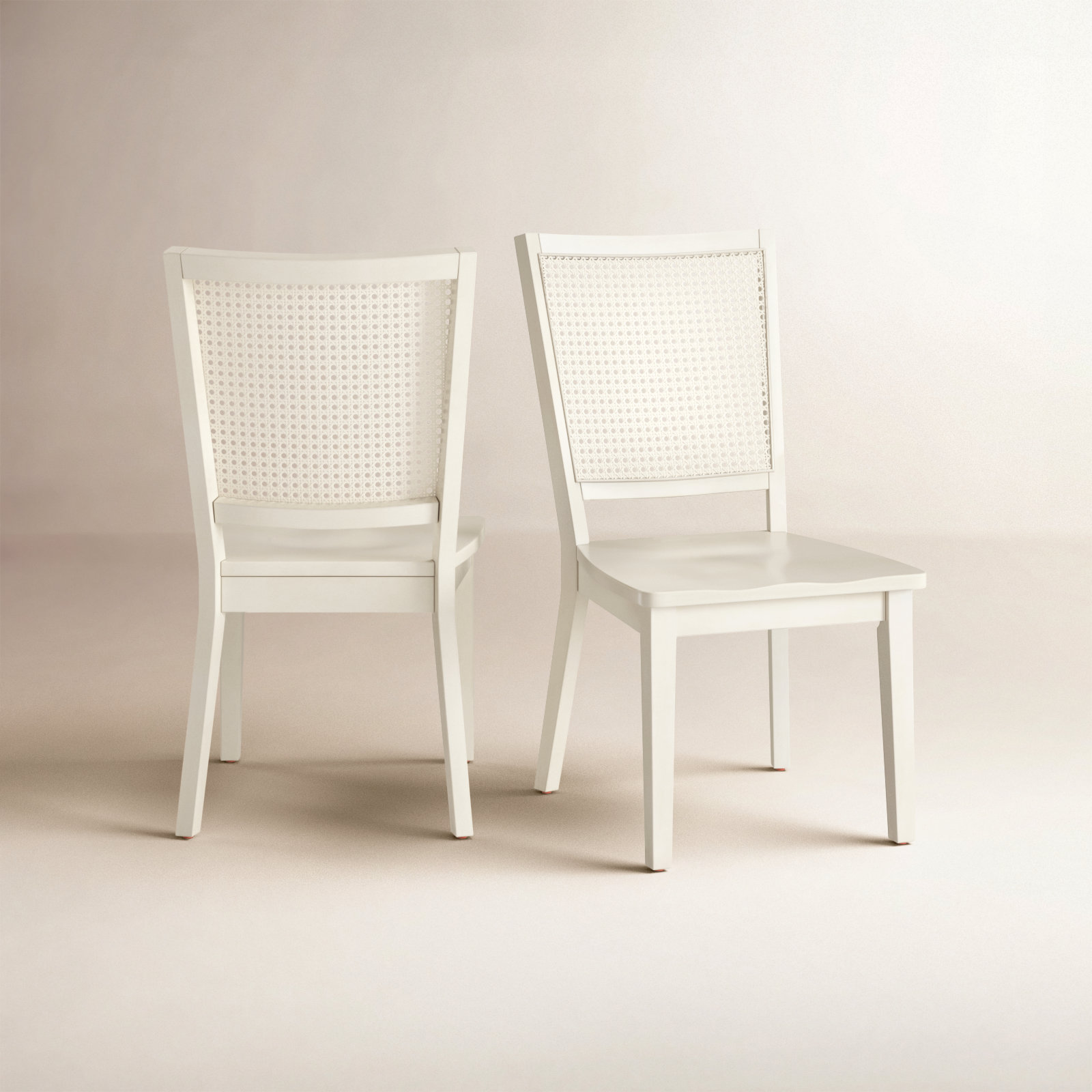 Karlie Side Chair, White Washed, White Washed, Wooden