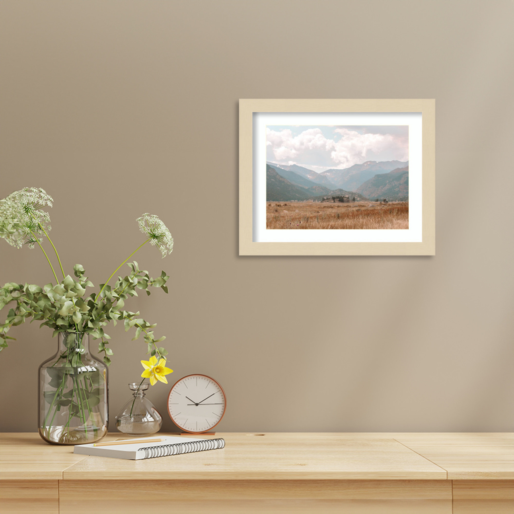 Wanderings by Alicia Abla, 11" H x 13" W x 1" D, Brown