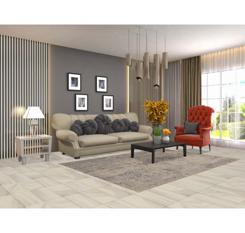 All-Over Handmade Abstract Area Rug 5x8