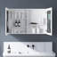 Pharmacie pour salle de bain avec miroir à bords biseautés 30 po x l 26 po-106342851
