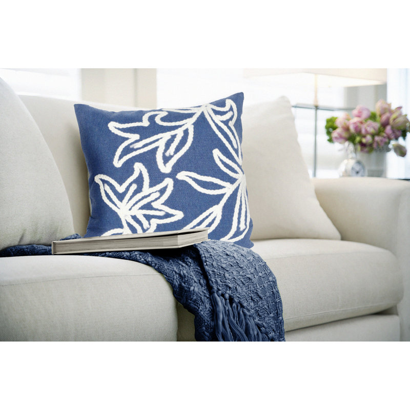 Winchell Outdoor Square Pillow Cover & Insert, Blue