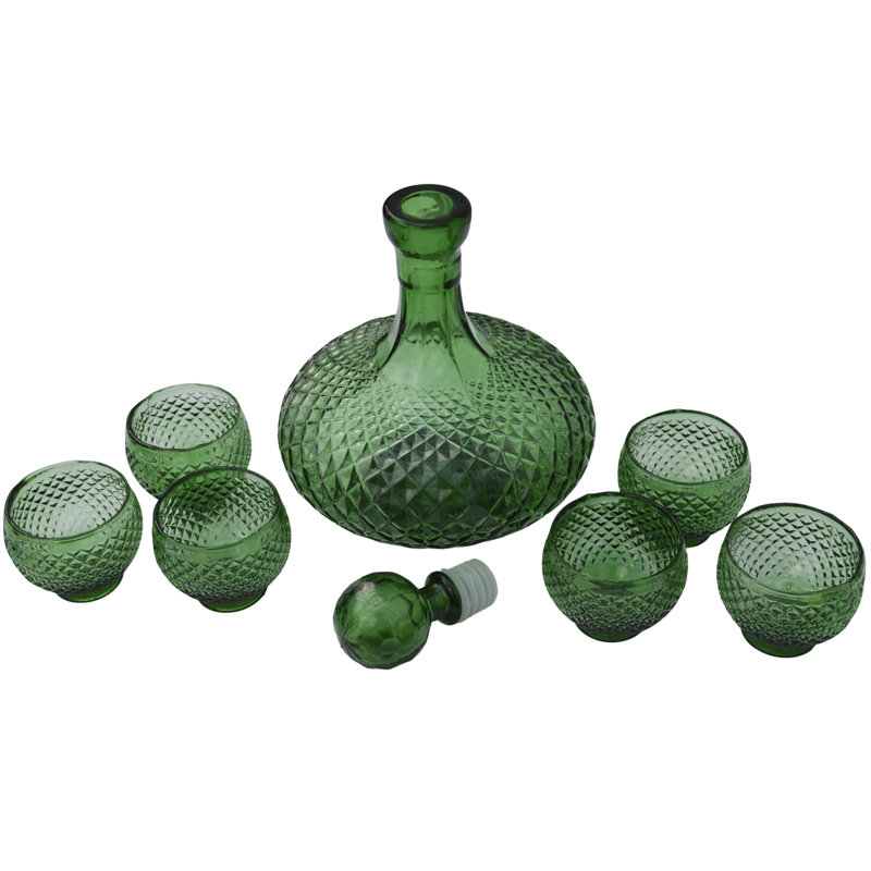 7 - Piece Glass Beverage Server Set