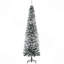 Arbre de Noël mince enneigé 7,5 pi avec des branches réalistes et 738 pointes