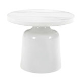 High Gloss Finish Round End Table