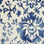Tapis bleu marine / beige en laine touffeté à la main Florals Batik-32901554
