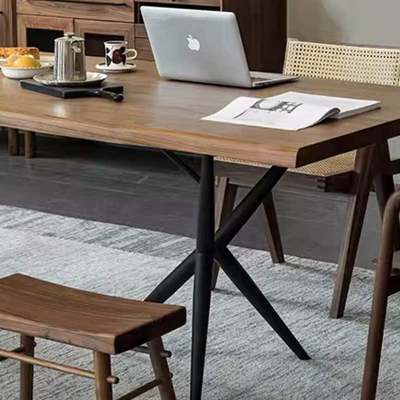 Rectangular Nordic dining table, 29.92"H x 82.68"L x 37.4"W