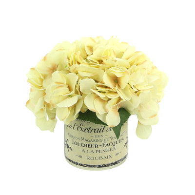Haoen Hydrangea Floral Arrangement in French Labelled Vase