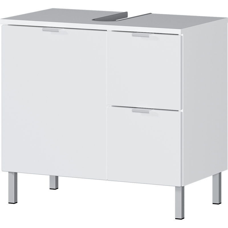 Midgett 60cm Single Bathroom Vanity Base Only, White