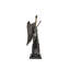 Bronze Small Standing Angel with Marble Base Sculpture