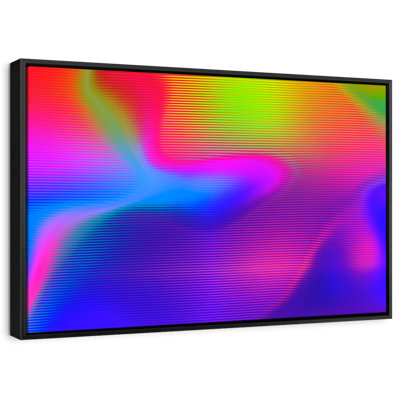 Abstrait arc-en-ciel, reproduction sur toile