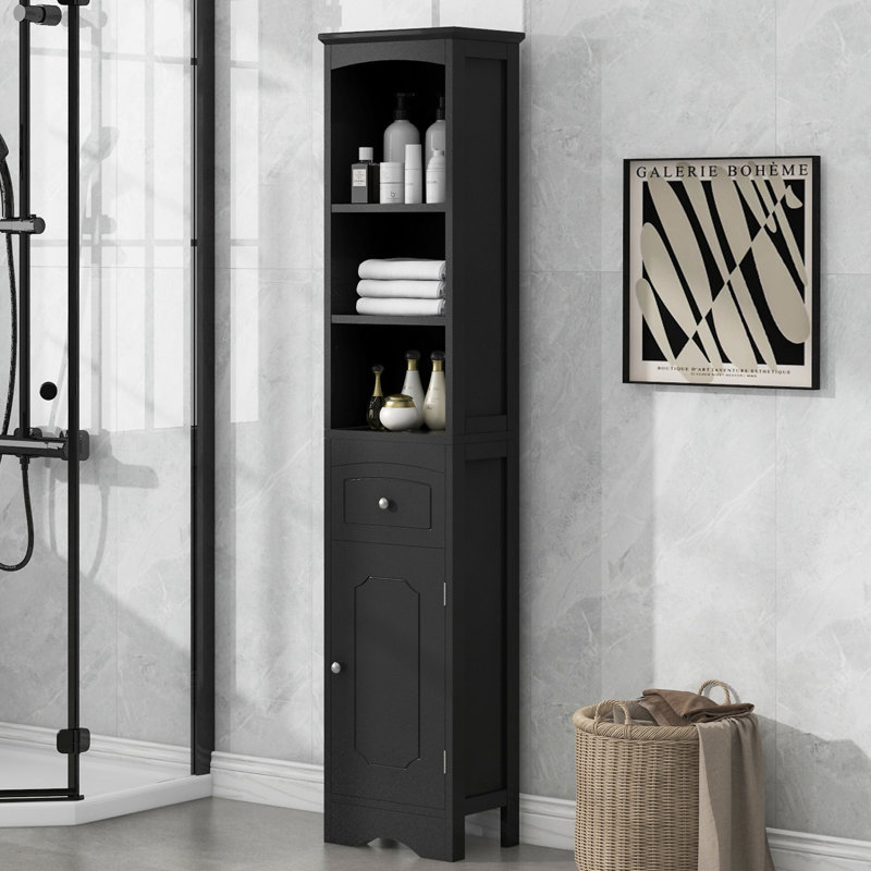Grande armoire de salle de bain, Noir