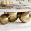 39.5 Round Coffee Table, Modern Coffee Table with Pandora Sintered Stone Tabletop and Three Gold Balls-1717030486