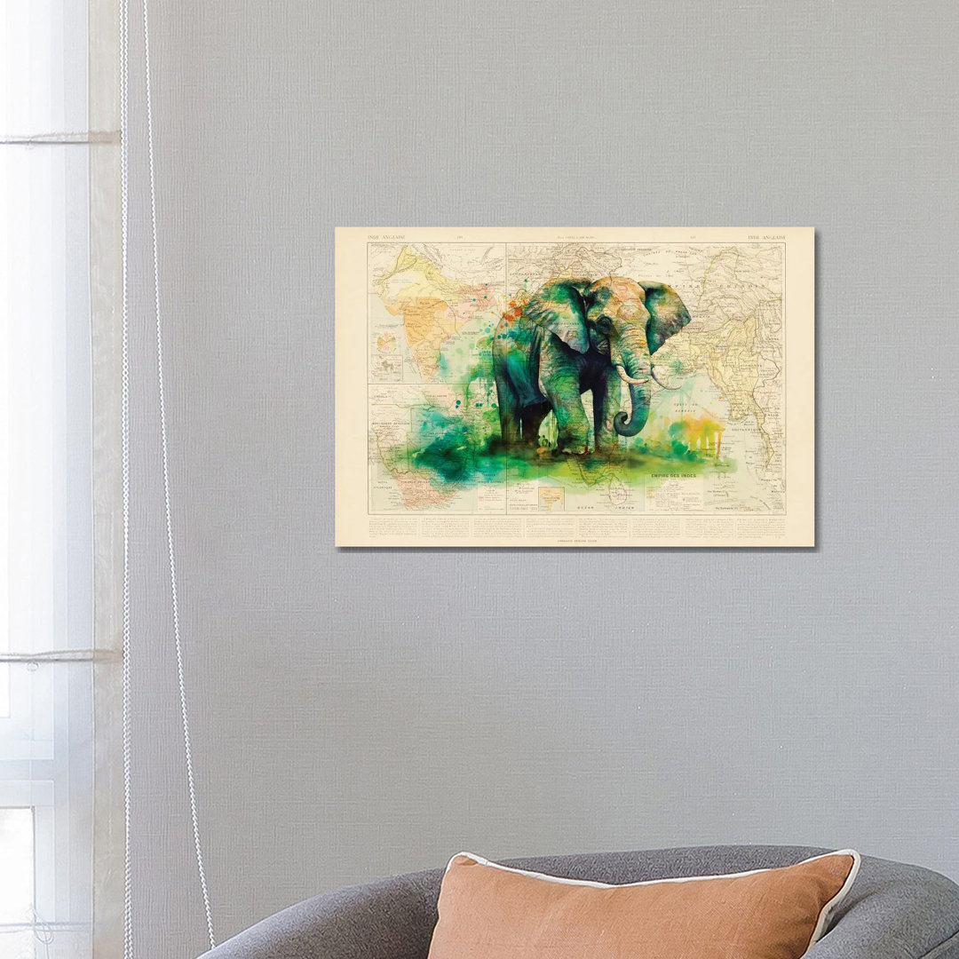 Elefant von TOMADEE - Galerieverpackte Leinwand Giclée auf Leinwand ohne Rahmen