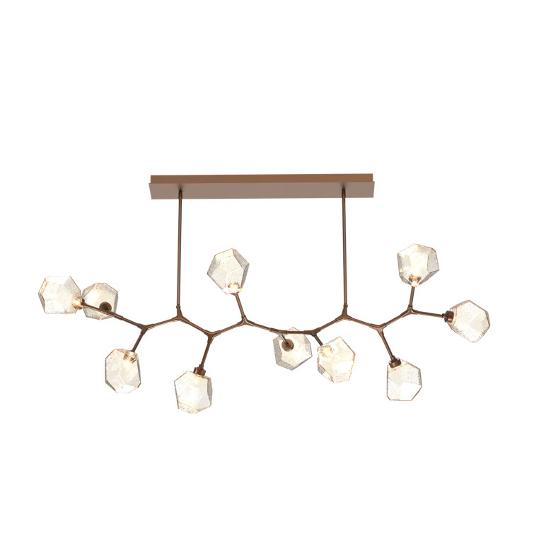 Gem 10 - Light Dimmable LED Sputnik Modern Linear Chandelier