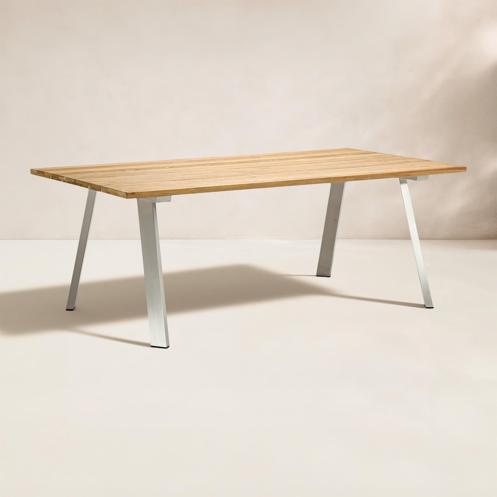Richelle 79'' Wood Outdoor Dining Table