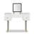 Modern Vanity Table Set with Flip-top Mirror and LED Light-831792134