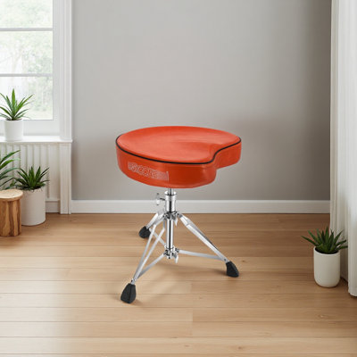 5Core Drum Throne Padded Guitar Stool Saddle Drummer Seat For Adults