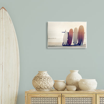 Planche de plage, tableau incliné, art par Mike Calascibetta