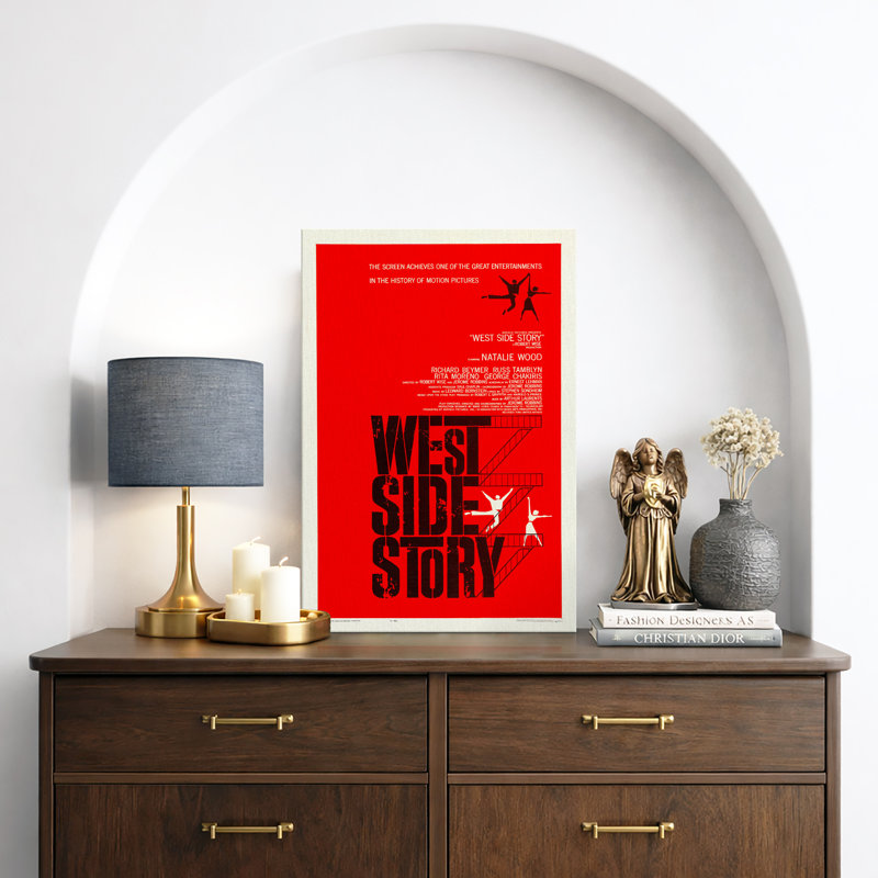 «West Side Story», affiche de film musical classique, images de film de Broadway rétro, impression sur toile encadrée