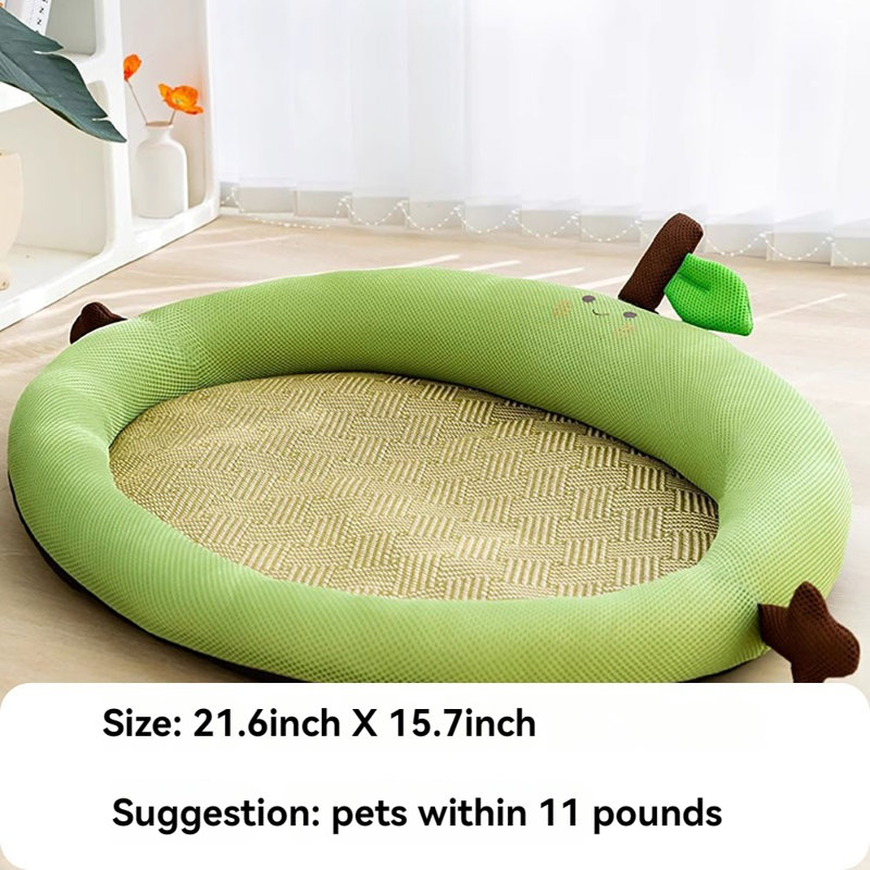 Eviemarie Cotton Pet Bed, Extra Small (15.70" W x 21.60" D x 3" H)