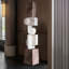 White+Brown Free Form Solid Wood Decorative Object