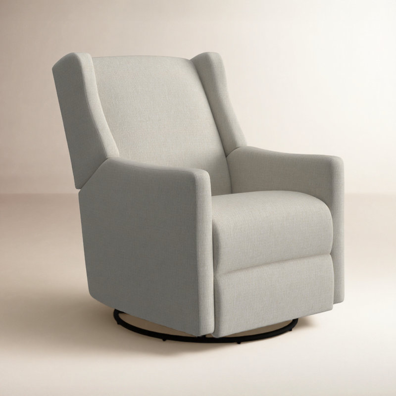 Fauteuil inclinable manuel Andrina, Chenille Radical Performance Craie
