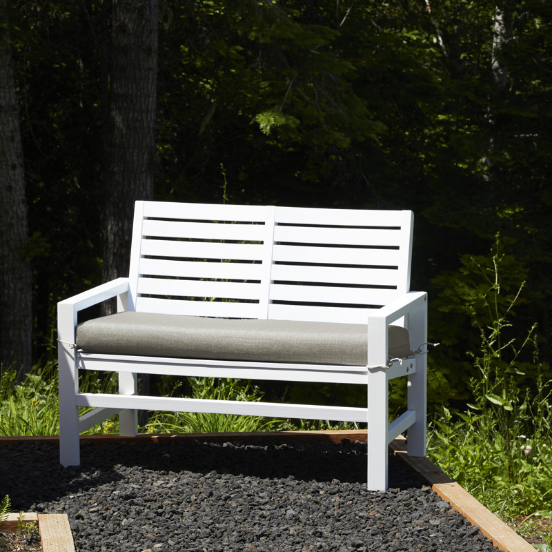 DUCKCOVERS All-Weather Outdoor Bench Cushion, Moon Rock, 3" H x 48" W x 18" D 