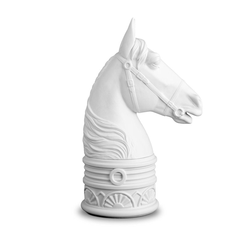 Horse Bookend, White
