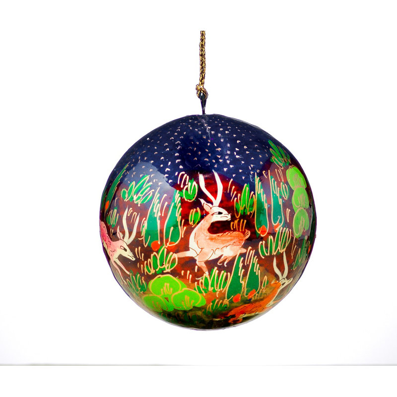 Forest Friend Blue Bauble
