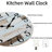 Wendee Manufactured Wood Wall Clock-818250506