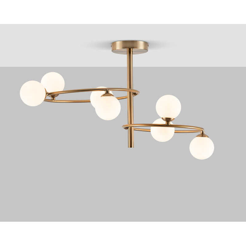 Kian Glass Semi Flush Mount