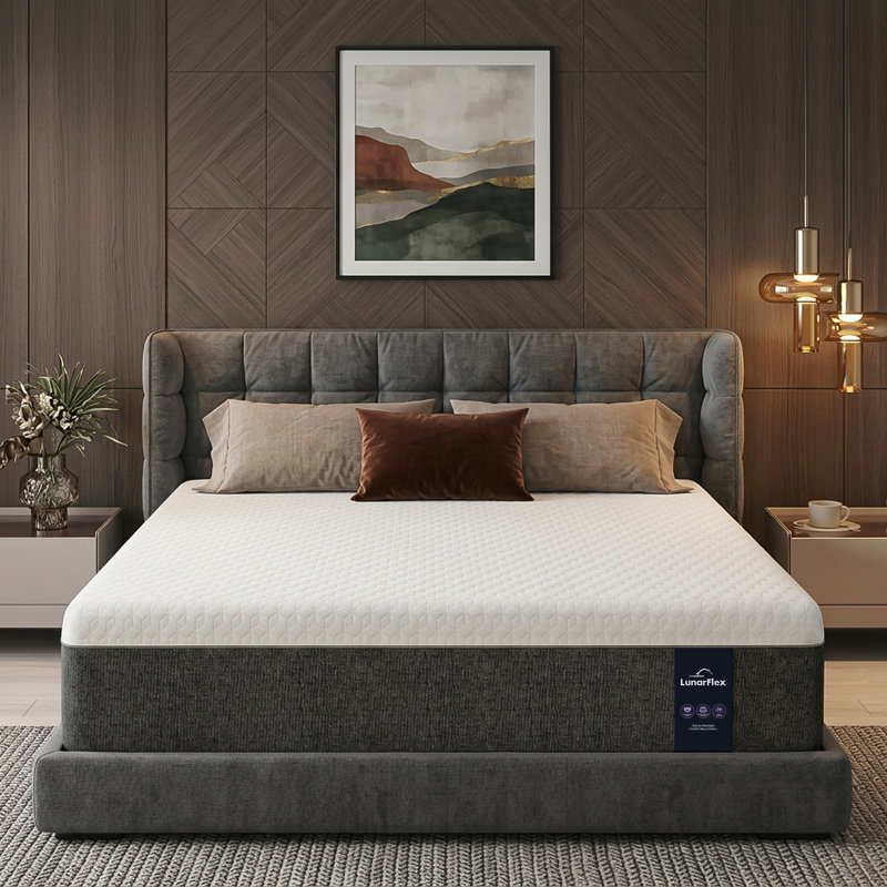 Matelas en mousse viscoélastique imprégnée de gel 12 po, Très grand lit