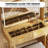 48 Inch Fluted Makeup Vanity Desk with Lighted Mirror Charging Station and Storage Stool-123103660