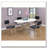 White and Chrome Oval Dining Table