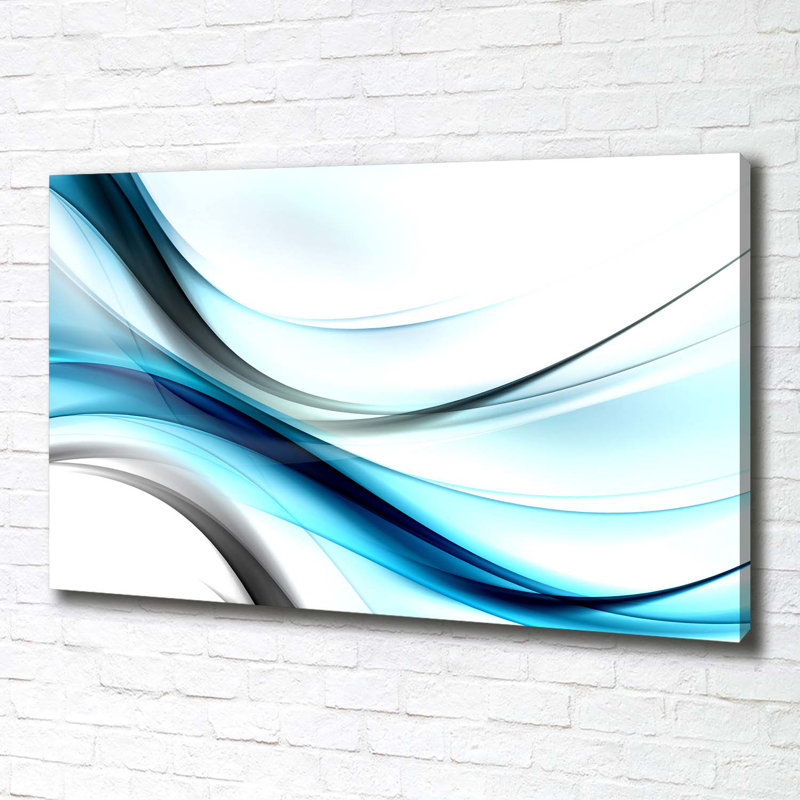 Waves Abstraction - No Frame Print on Canvas