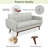 George Oliver Upholstered 65" Square Arm Loveseat-903683013