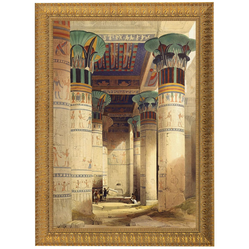 «Egyptian Grand Portico, Philae», reproduction d'art sur toile, H 37,5 po x l 28,5 po x P 1,75 po