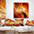 Golden Abstract Fractal Design - Abstract Printed Pillow-29892466-29892469