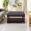 Grande table basse carrée avec repose-pieds-1790899051
