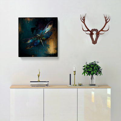 Dragonfly Abstract Expressionism - No Frame Print