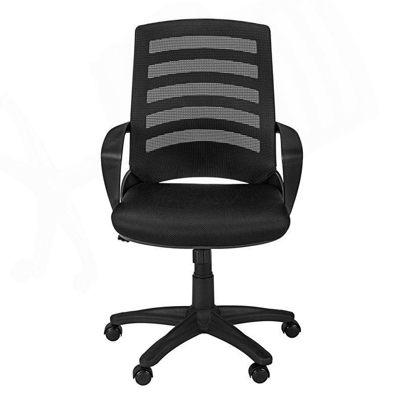 Chaise de bureau à hauteur ajustable, Noir