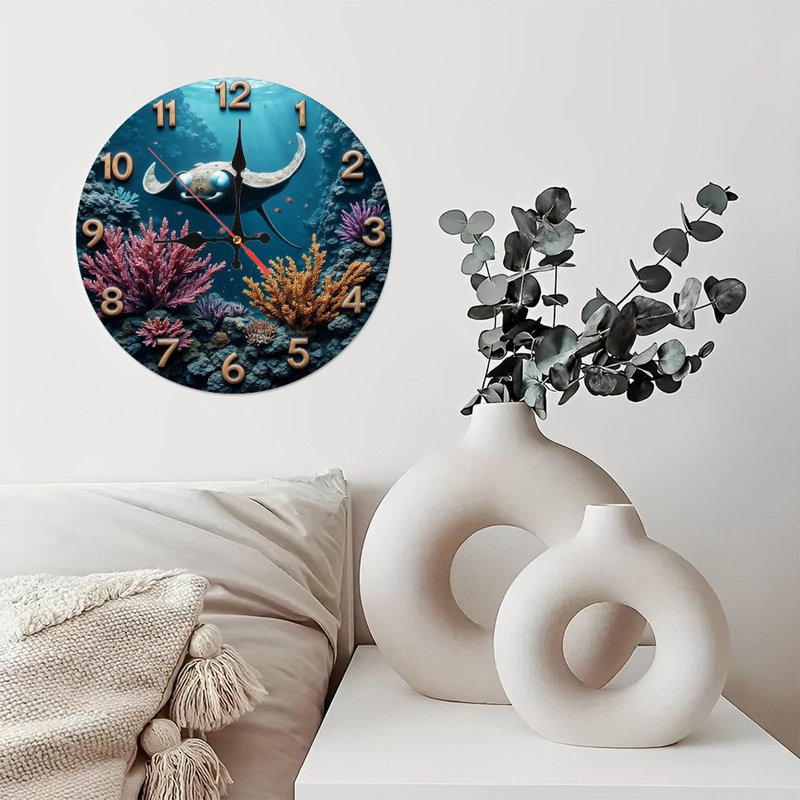 Horloge murale Ocean Reef Stingray